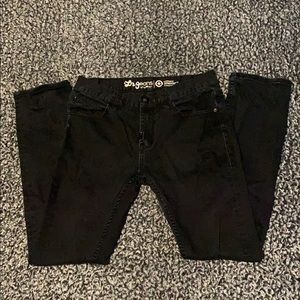 LRGeans slim straight fit black jeans size 32